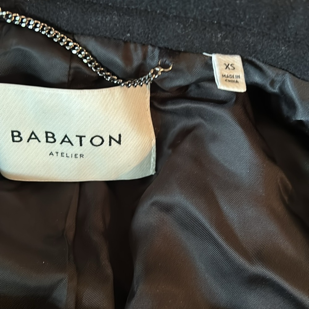 Babaton Black Belted Coat - Picture 9 of 12
